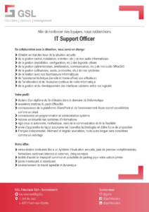 IT Support Officer GSL